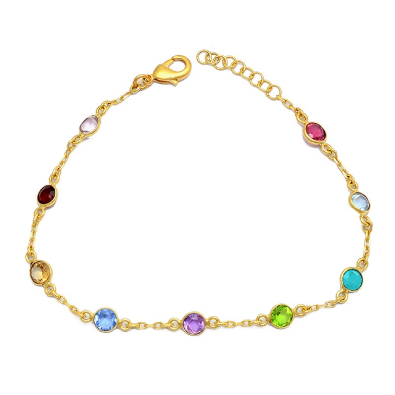 Gold deals gemstone bracelet